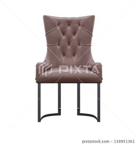 chair isolate on a transparent background, interior furniture, 3D illustration, cg render chair isolate on a transparent background, interior furniture, 3D illustration, cg render 138951361
