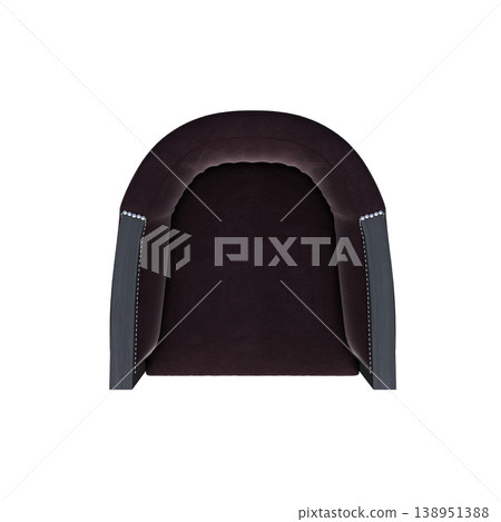 chair isolate on a transparent background, interior furniture, 3D illustration, cg render 138951388