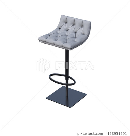 chair isolate on a transparent background, interior furniture, 3D illustration, cg render chair isolate on a transparent background, interior furniture, 3D illustration, cg render 138951391