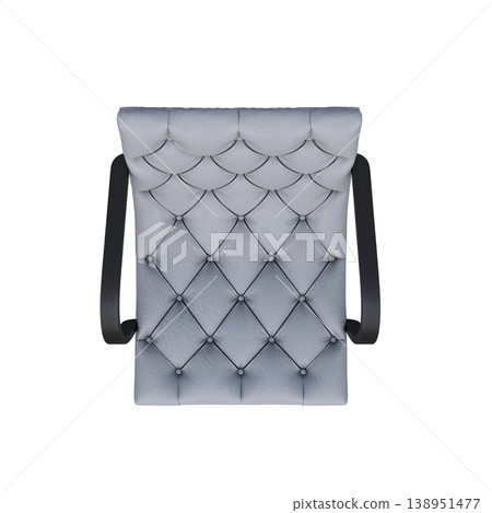 chair isolate on a transparent background, interior furniture, 3D illustration, cg render 138951477