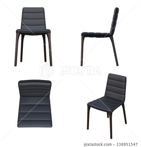 chair isolate on a transparent background, interior furniture, 3D illustration, cg render chair isolate on a transparent background, interior furniture, 3D illustration, cg render 138951547