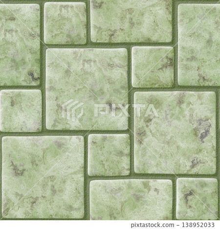 Seamless marble tile texture with natural veins.  Hi-res texture. 138952033
