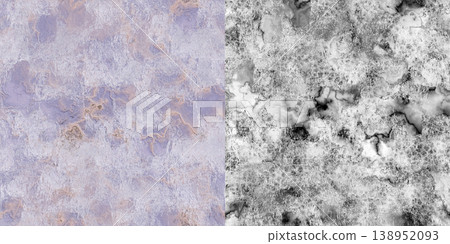 Seamless rock pattern with cracks. Stone texture via an alpha channel. 138952093