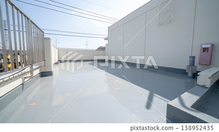 Waterproofing work done on the roof Waterproofing work done on the roof 138952435