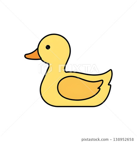 Adorable Yellow Rubber Duck Toy for Kids Playtime 138952658