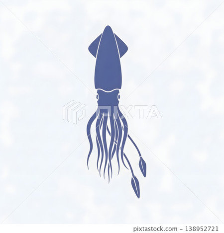 Stylized Squid Marine Life Ocean Creature Vector Illustration Stylized Squid Marine Life Ocean Creature Vector Illustration 138952721