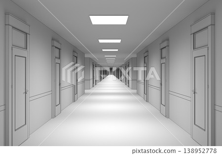 empty room, interior visualization, 3D illustration empty room, interior visualization, 3D illustration 138952778