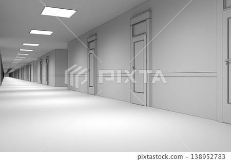 empty room, interior visualization, 3D illustration empty room, interior visualization, 3D illustration 138952783