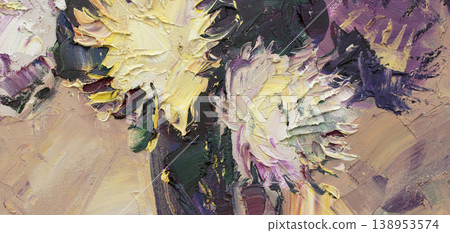 Oil painting, abstract drawing, handmade Oil painting, abstract drawing, handmade 138953574