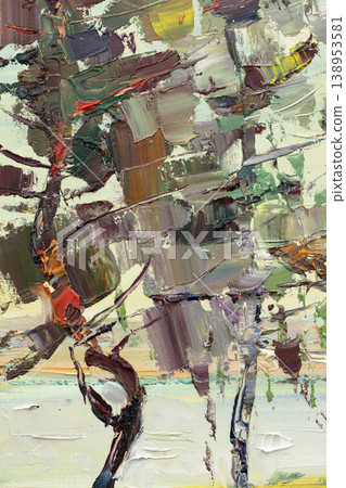 Oil painting, abstract drawing, handmade Oil painting, abstract drawing, handmade 138953581