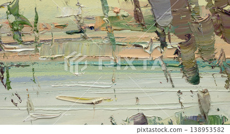 Oil painting, abstract drawing, handmade Oil painting, abstract drawing, handmade 138953582