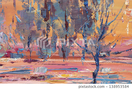 Oil painting, abstract drawing, handmade Oil painting, abstract drawing, handmade 138953584