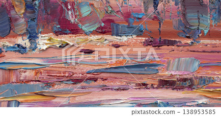 Oil painting, abstract drawing, handmade Oil painting, abstract drawing, handmade 138953585
