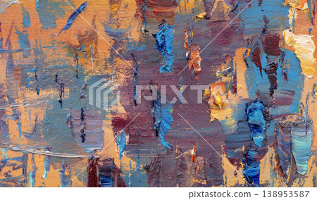 Oil painting, abstract drawing, handmade Oil painting, abstract drawing, handmade 138953587