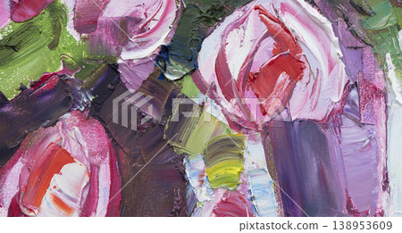 Oil painting, abstract drawing, handmade Oil painting, abstract drawing, handmade 138953609