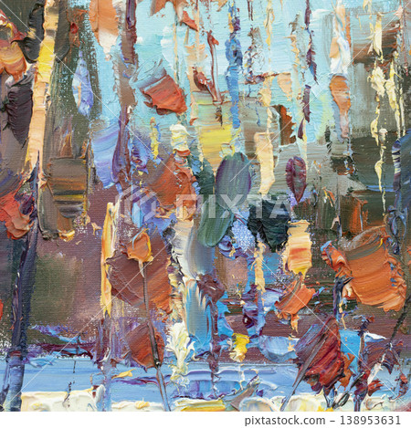 Oil painting, abstract drawing, handmade Oil painting, abstract drawing, handmade 138953631