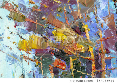 Oil painting, abstract drawing, handmade Oil painting, abstract drawing, handmade 138953645