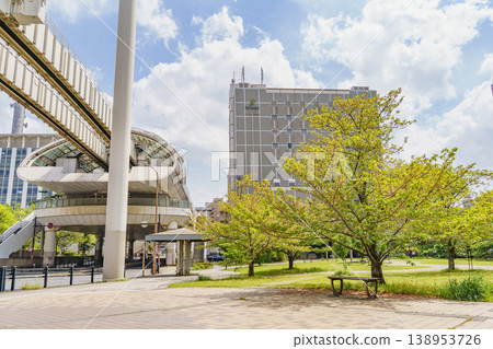 [Chiba City, Chiba Prefecture] Togawa Park and Chiba Urban Monorail - Kencho-mae Station 138953726
