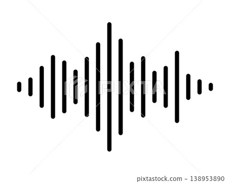 聲波,音訊波形圖示 02 聲波,音訊波形圖示 02 138953890