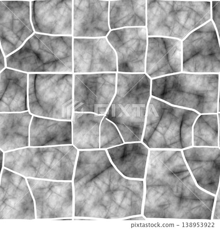 Seamless pattern of natural sandstone tiles stitched together with clay. 138953922