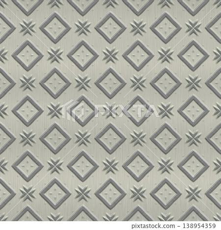 Industrial Brushed Metal Texture with Diamond Pattern Industrial Brushed Metal Texture with Diamond Pattern 138954359