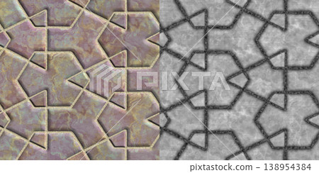 Yellow Stone and Alpha Mask Split Screen Comparison Yellow Stone and Alpha Mask Split Screen Comparison 138954384