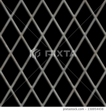 Chainlink Metal Fence on Black Background Chainlink Metal Fence on Black Background 138954438