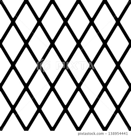 Metal Chainlink Fence Diamond Pattern Mask 138954441