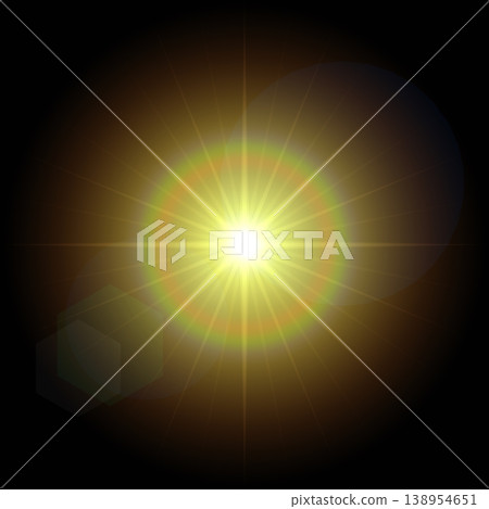 Abstract Glowing Colorful Light Flare Background with Orange and Purple Gradients 138954651