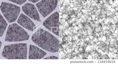 Grayscale Flat Stone Path and Pebble Texture Map for 3D Texturing 138954659
