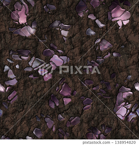 Glowing Fluorite Crystal Cavern Background Glowing Fluorite Crystal Cavern Background 138954820