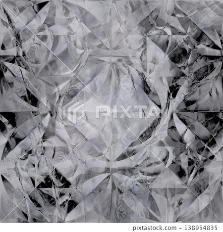 Blue Tinted Metallic Foil Crumpled Texture Background 138954835
