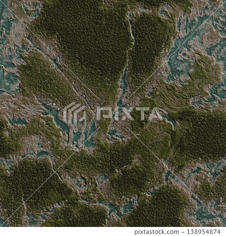 Wet Mossy Forest Flood Ground Texture Wet Mossy Forest Flood Ground Texture 138954874