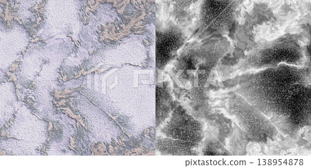 Forest Flood Texture and Height Map Comparison Forest Flood Texture and Height Map Comparison 138954878