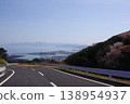 A view of Iho-Shinshima and Sumoto from the road leading to Tsuna-no-Sato in Awaji City, Hyogo Prefecture. 138954937