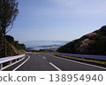 A view of Iho-Shinshima and Sumoto from the road leading to Tsuna-no-Sato in Awaji City, Hyogo Prefecture. 138954940