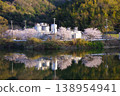 Kawachi Water Treatment Plant in Awaji City, Hyogo Prefecture, with cherry blossoms in bloom. 138954941