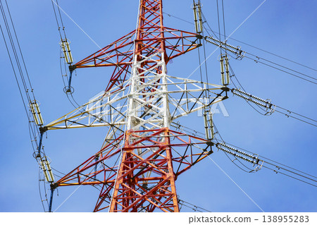 Tower High-voltage tower Power line 138955283