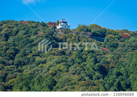 【日本百座名城】深秋時節,從山腳眺望岩國城,位於山口縣岩國市 【日本百座名城】深秋時節,從山腳眺望岩國城,位於山口縣岩國市 138956089