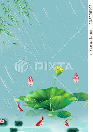Natural and elegant lotus-themed illustration 138956192