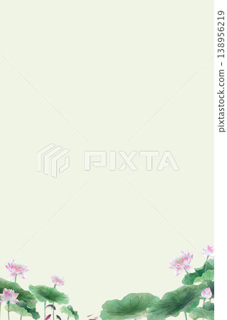 Natural and elegant lotus-themed illustration 138956219