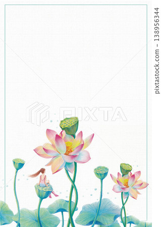 Natural and elegant lotus-themed illustration 138956344