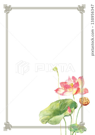 Natural and elegant lotus-themed illustration 138956347