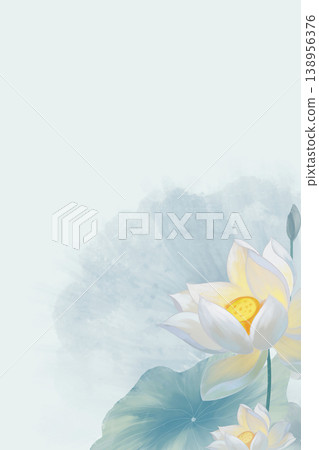 Natural and elegant lotus-themed illustration 138956376