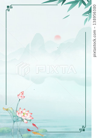 Natural and elegant lotus-themed illustration 138956380