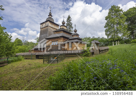 Historic wooden church in Sekowa, Lesser Poland Voivodeship, UNESCO site Historic wooden church in Sekowa, Lesser Poland Voivodeship, UNESCO site 138956488