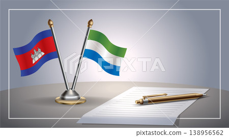 Small national flag of Colombia and Sierra Leone flag Relation, Template Vector Illustration Small national flag of Colombia and Sierra Leone flag Relation, Template Vector Illustration 138956562