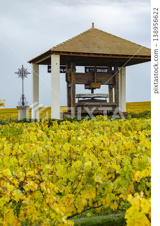 Traditional grape press in Champagne vineyard, Le Mesnil sur Oger Traditional grape press in Champagne vineyard, Le Mesnil sur Oger 138956622