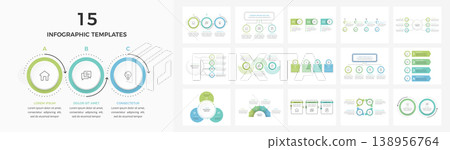 Bundle of 15 Professional Business Infographic Templates Bundle of 15 Professional Business Infographic Templates 138956764