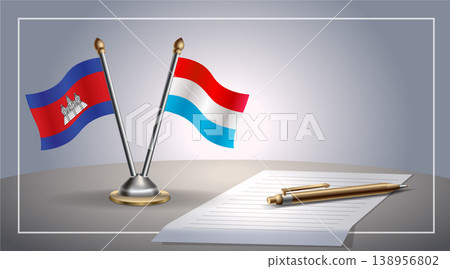 Small national flag of Colombia and Luxembourg flag Relation, Template Vector Illustration Small national flag of Colombia and Luxembourg flag Relation, Template Vector Illustration 138956802